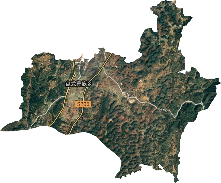 盘龙彝族乡卫星图