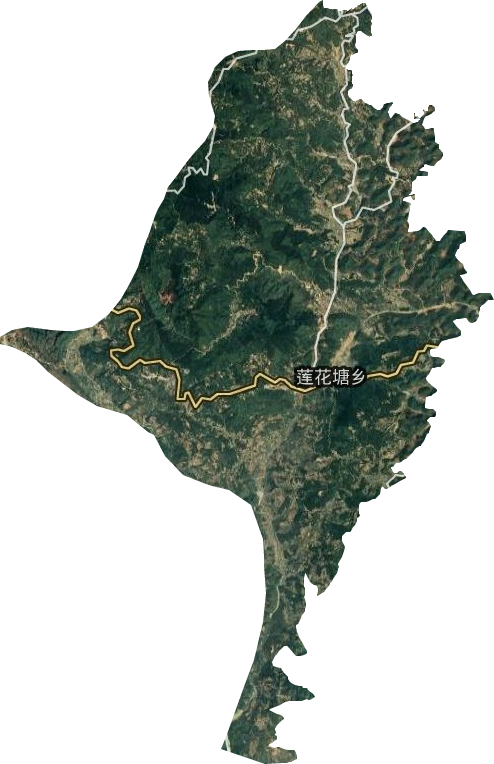 莲花塘乡卫星图