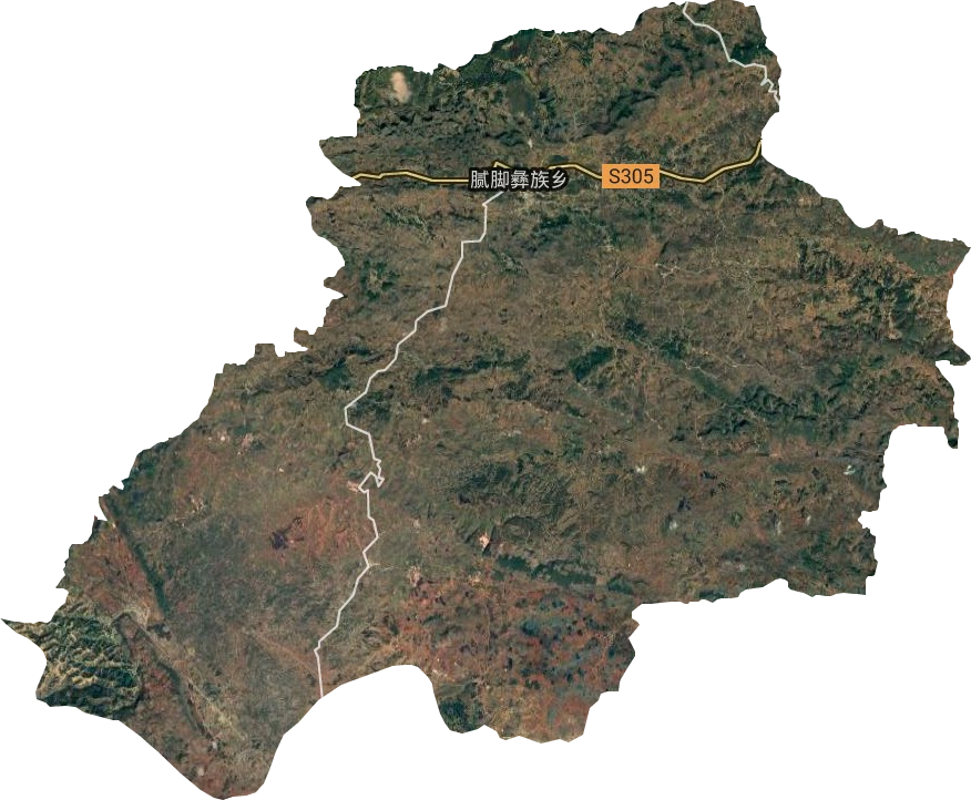 腻脚彝族乡卫星图