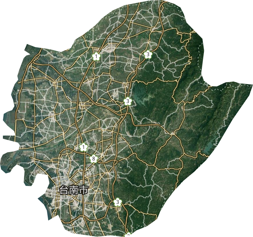 台南市卫星图