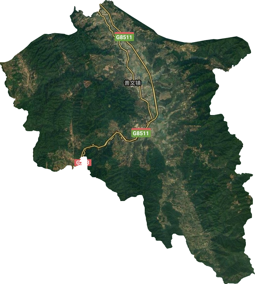 普文镇卫星图