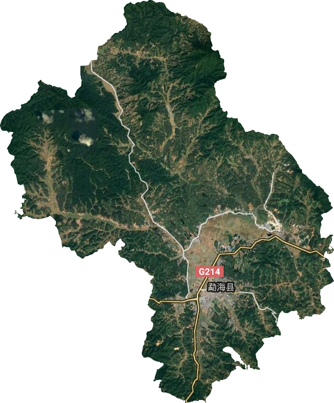勐海镇卫星图
