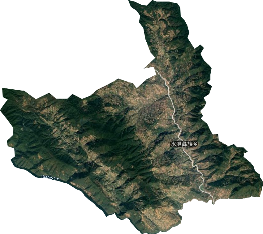 水泄彝族乡卫星图