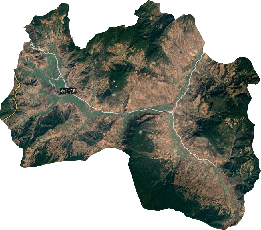 黄坪镇卫星图