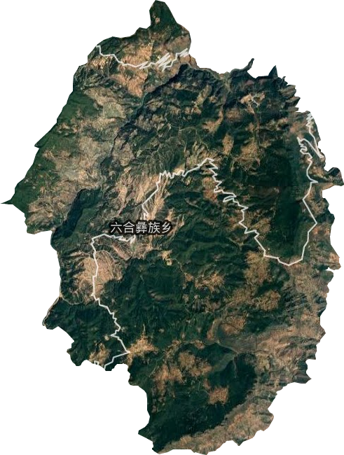 六合彝族乡卫星图