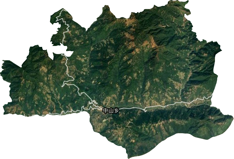 中山乡卫星图