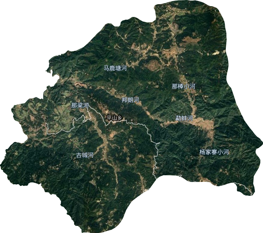 平山乡卫星图