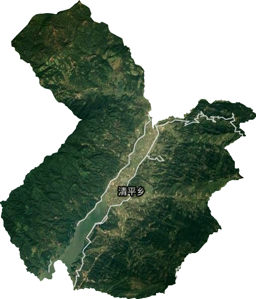 清平乡卫星图