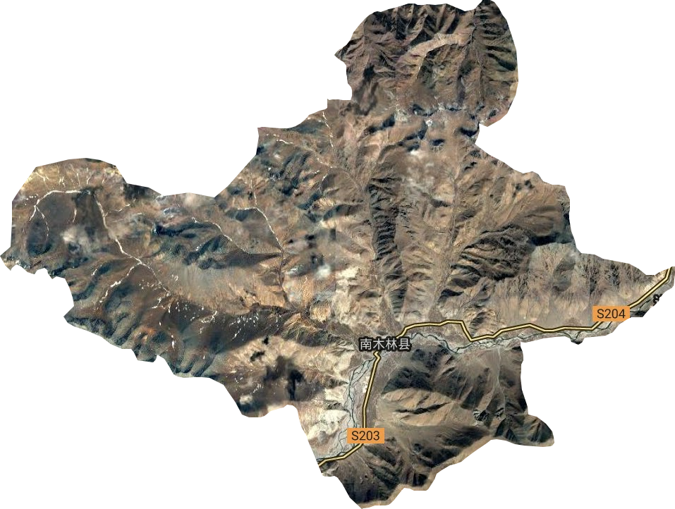 南木林镇卫星图