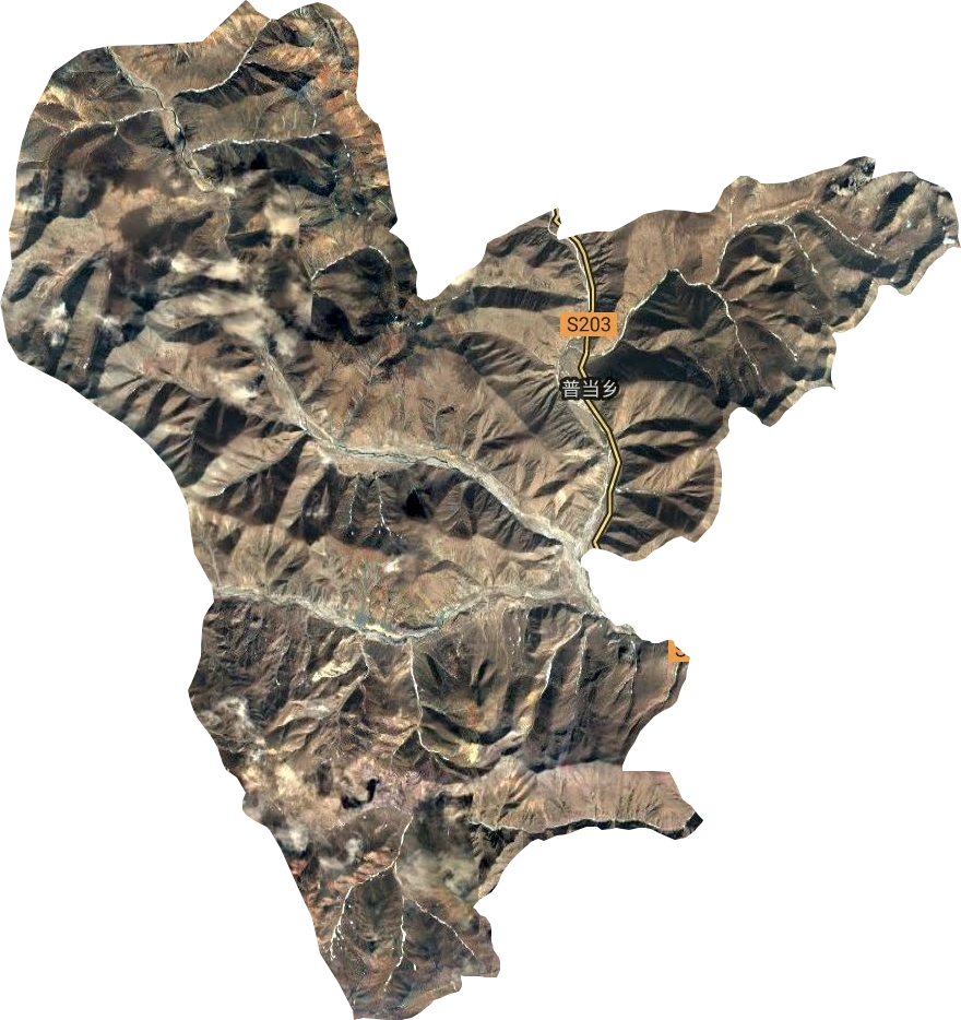 普当乡卫星图