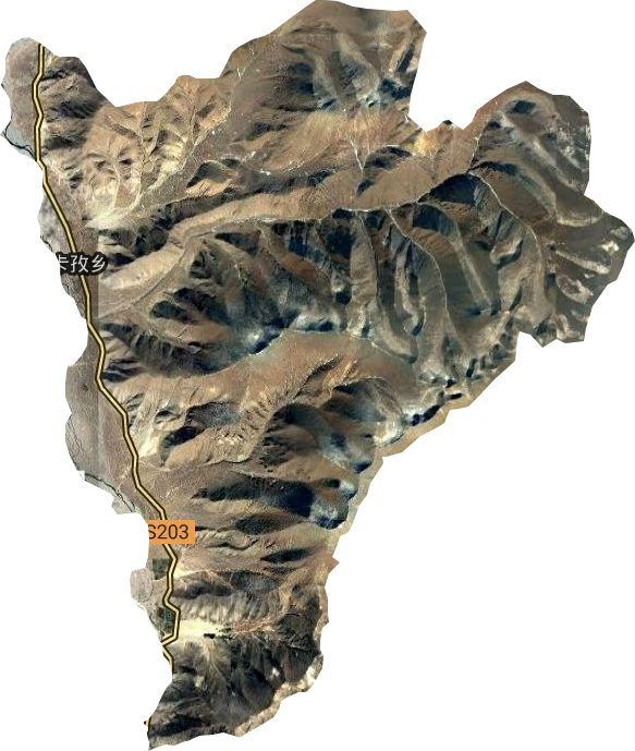 卡孜乡卫星图