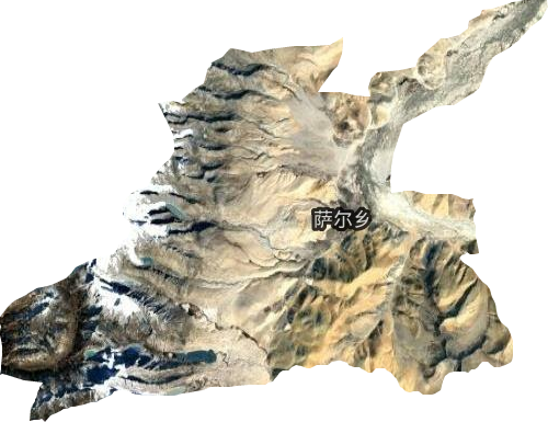 萨尔乡卫星图
