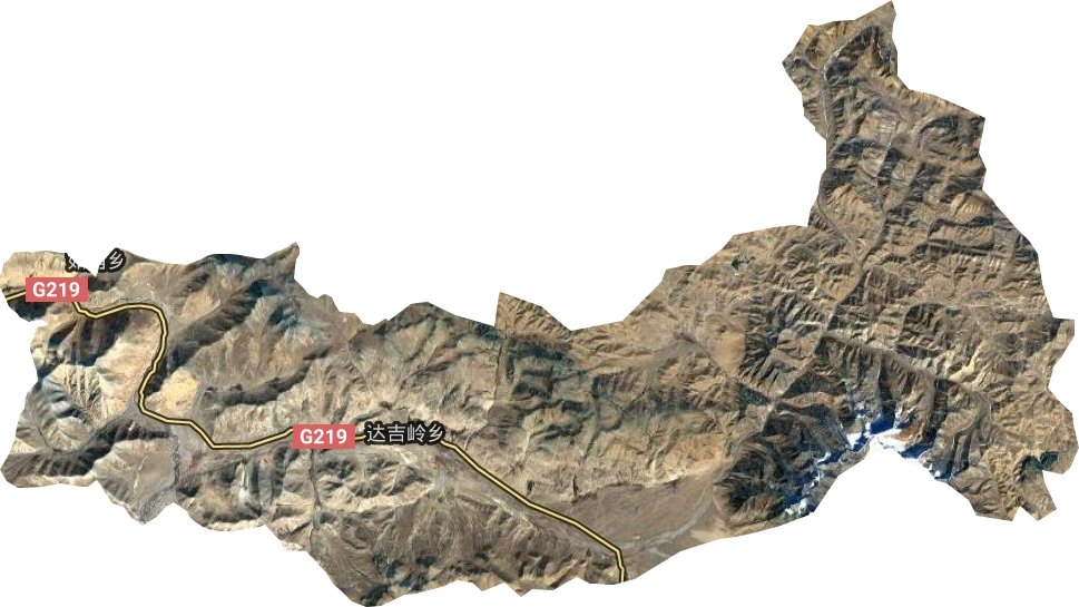达吉岭乡卫星图