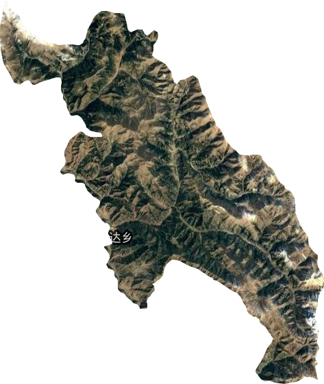 芒达乡卫星图