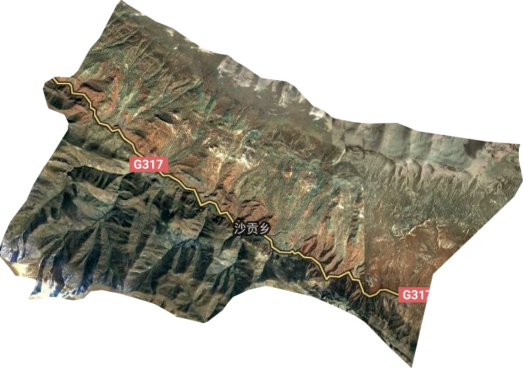 沙贡乡卫星图
