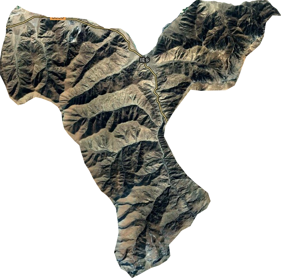 绒乡卫星图