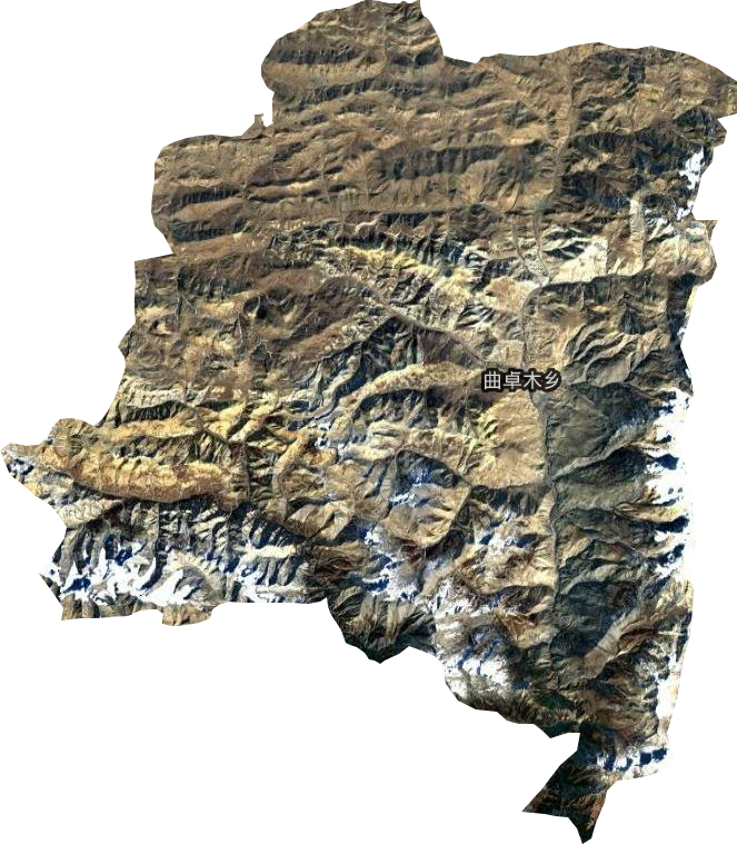 曲卓木乡卫星图