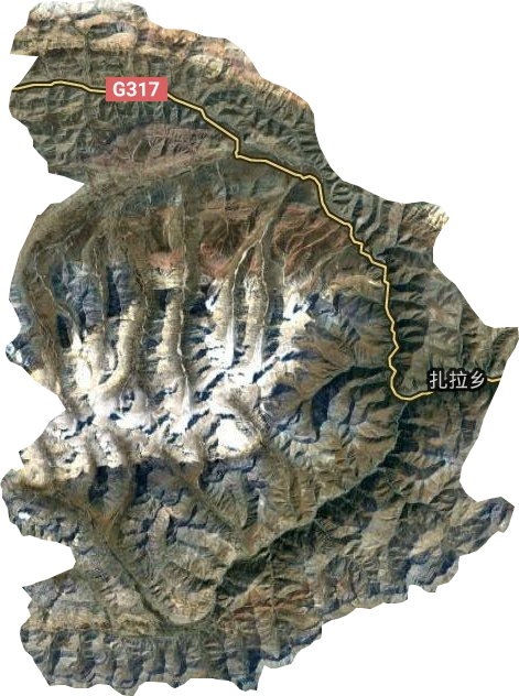 扎拉乡卫星图