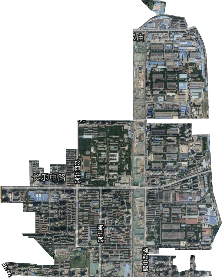 长乐中路街道卫星图