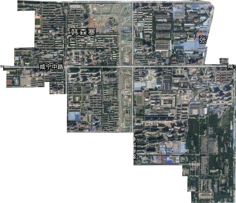 韩森寨街道卫星图