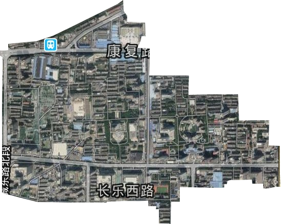 长乐西路街道卫星图