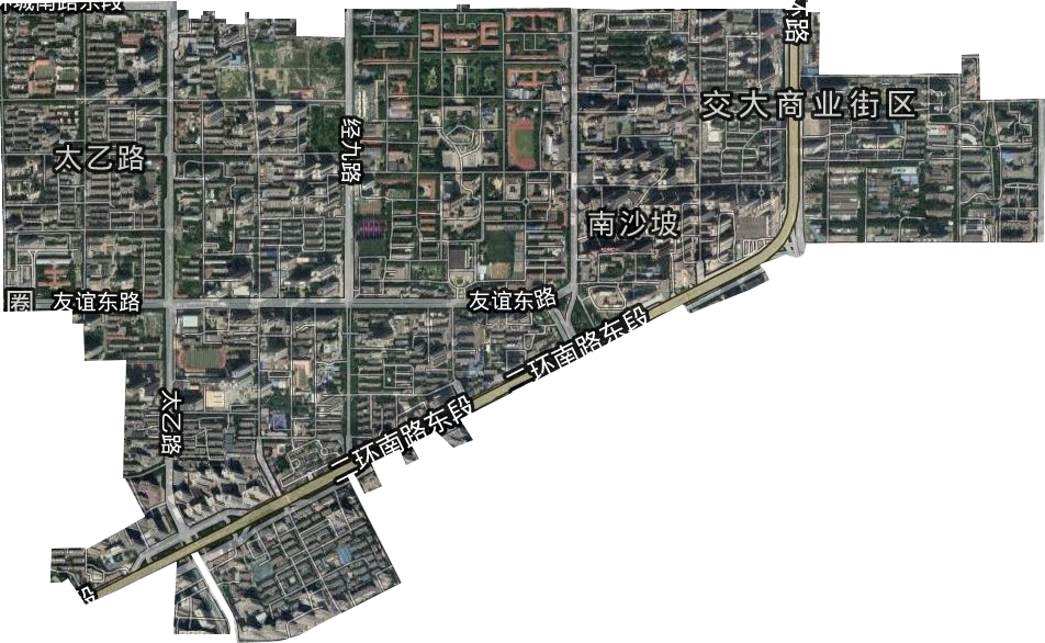 太乙路街道卫星图