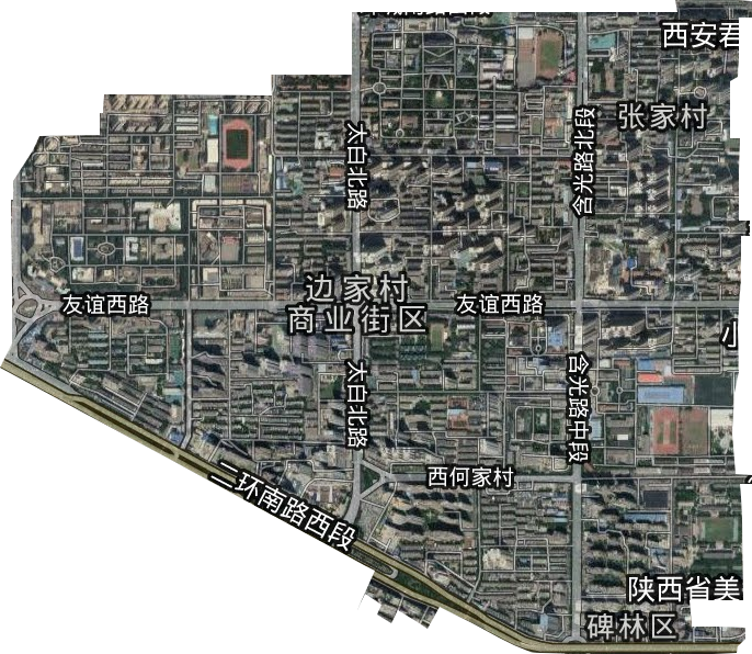 张家村街道卫星图