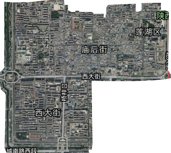 北院门街道卫星图