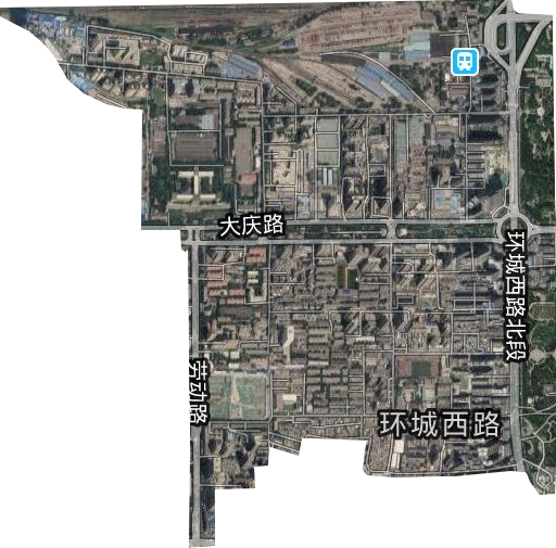 环城西路街道卫星图