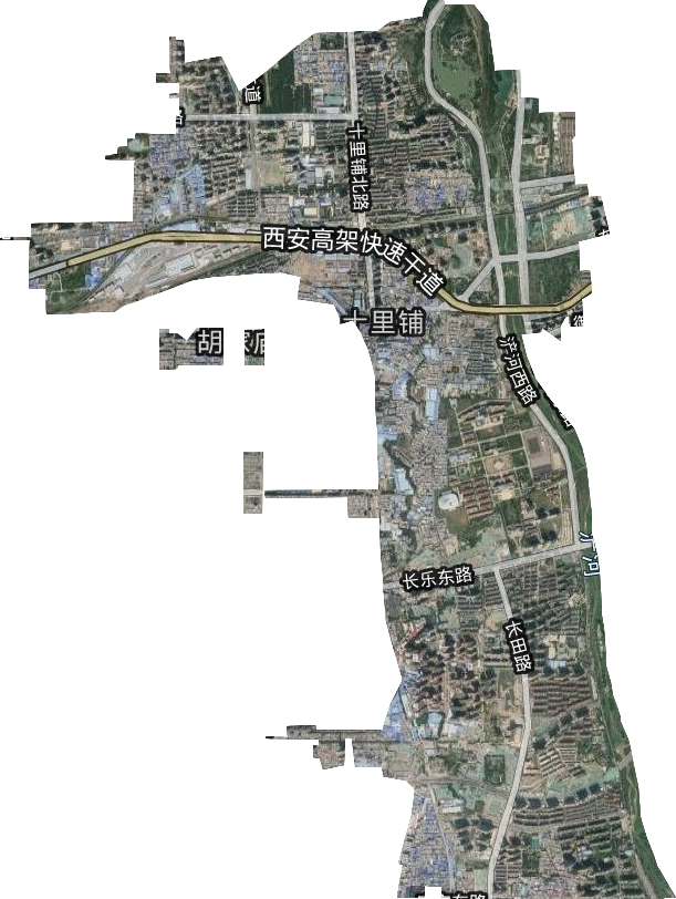 十里铺街道卫星图