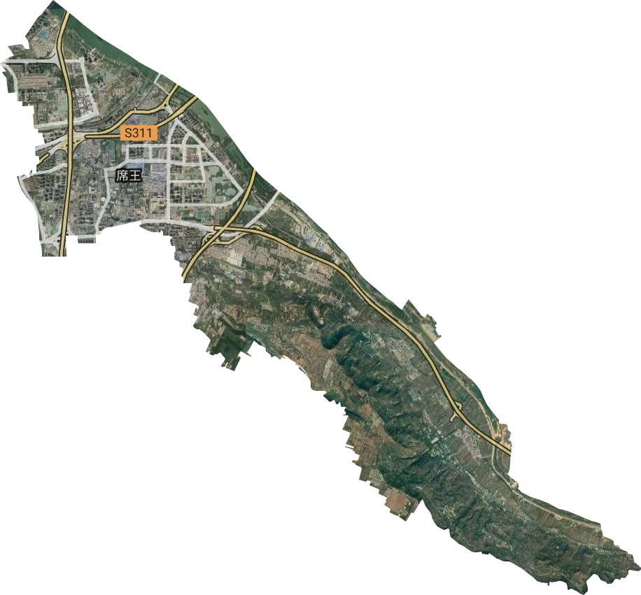 席王街道卫星图
