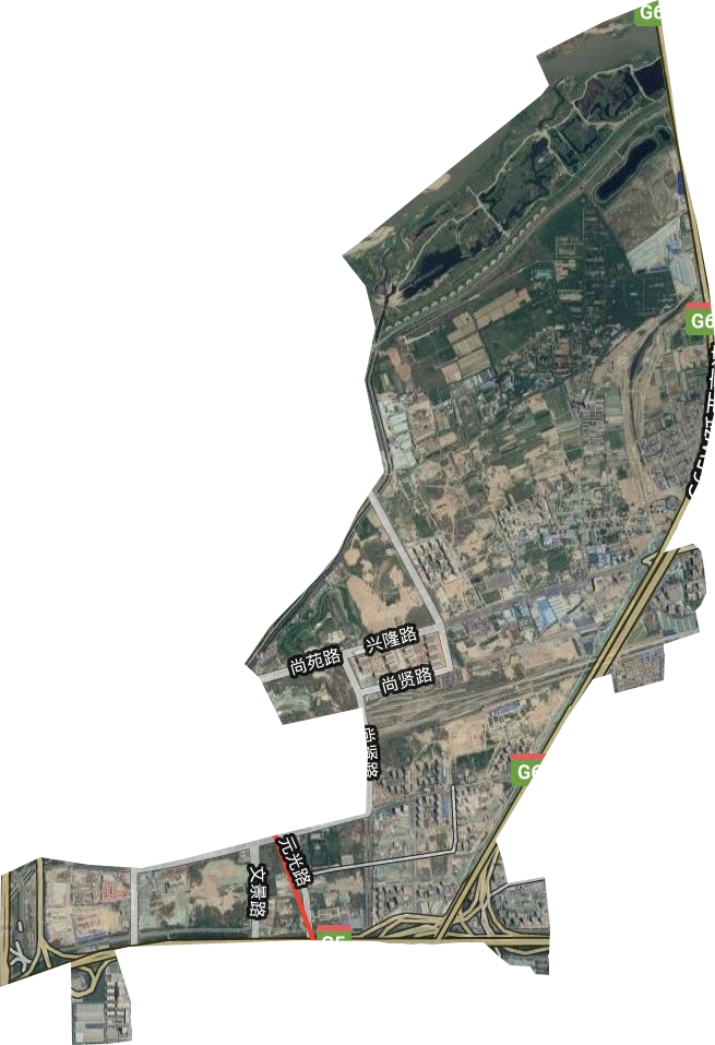 草滩街道卫星图