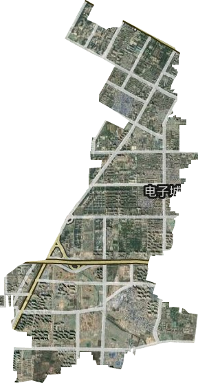 电子城街道卫星图