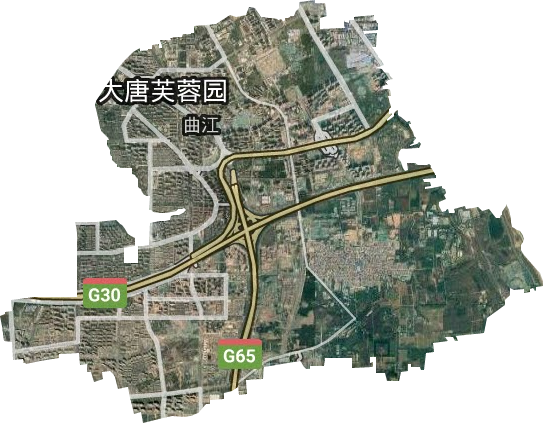 曲江街道卫星图