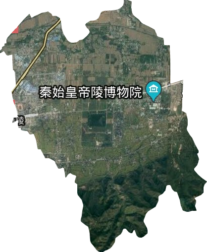秦陵街道卫星图