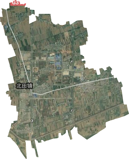北田街道卫星图