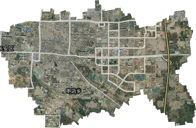 韦曲街道卫星图