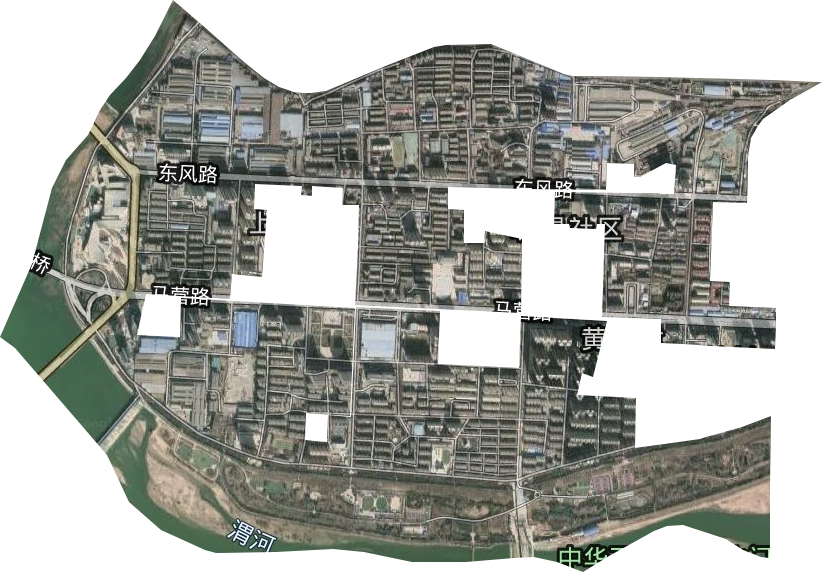东风路街道卫星图