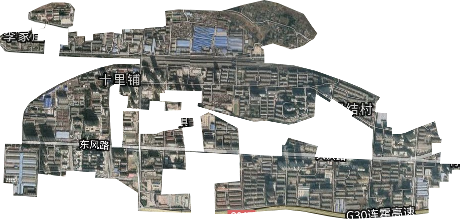 十里铺街道卫星图