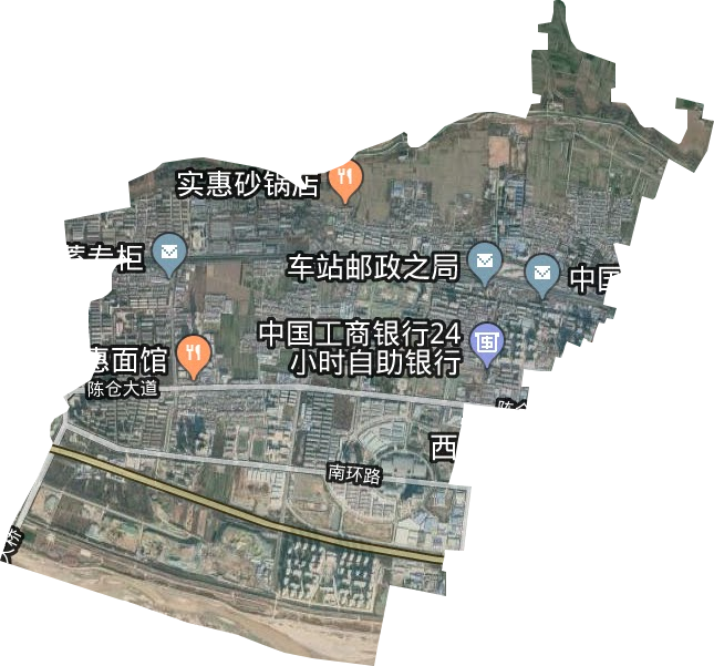 千渭街道卫星图