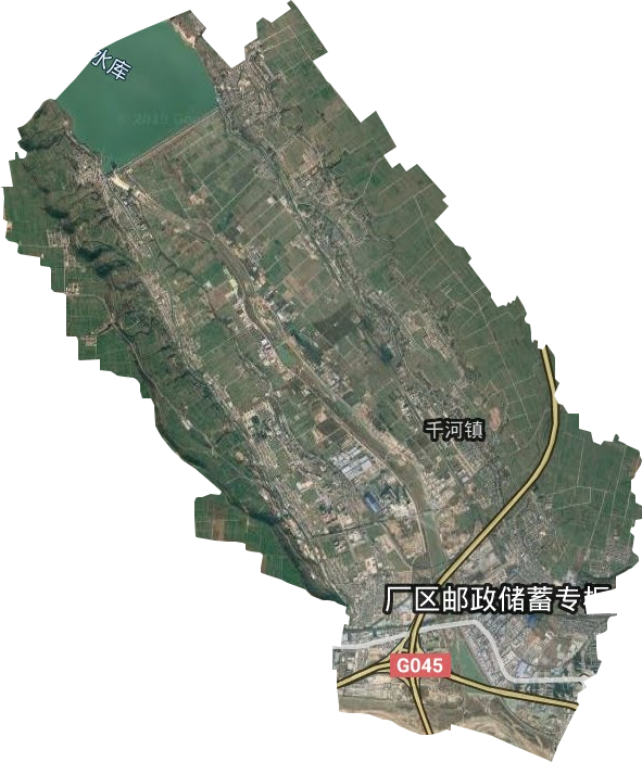 千河镇卫星图