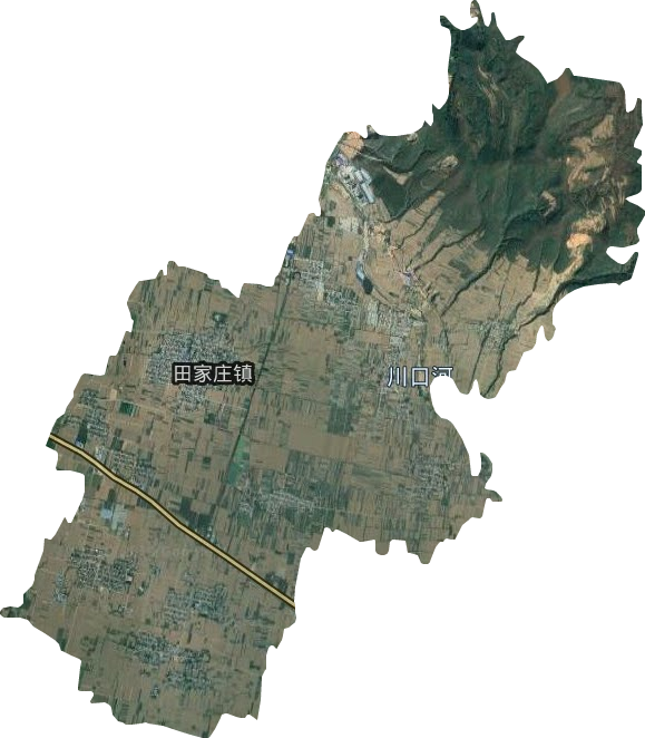 田家庄镇卫星图