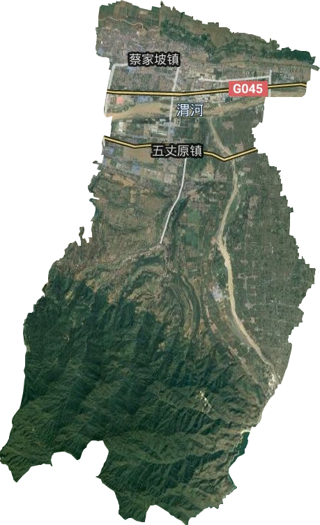 蔡家坡镇卫星图
