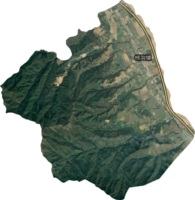 柿沟镇卫星图