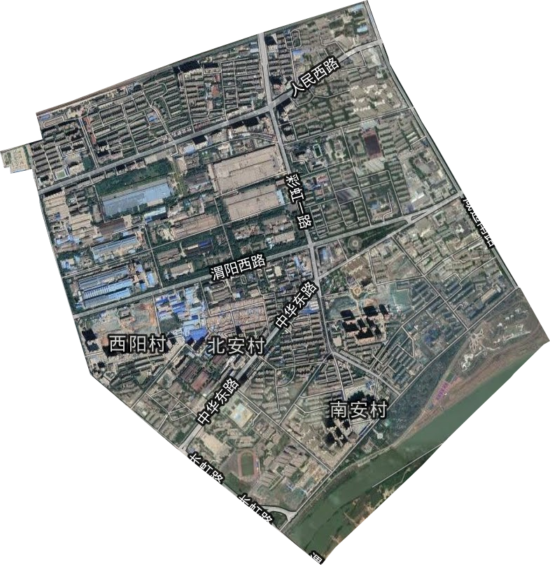 渭阳西路街道卫星图