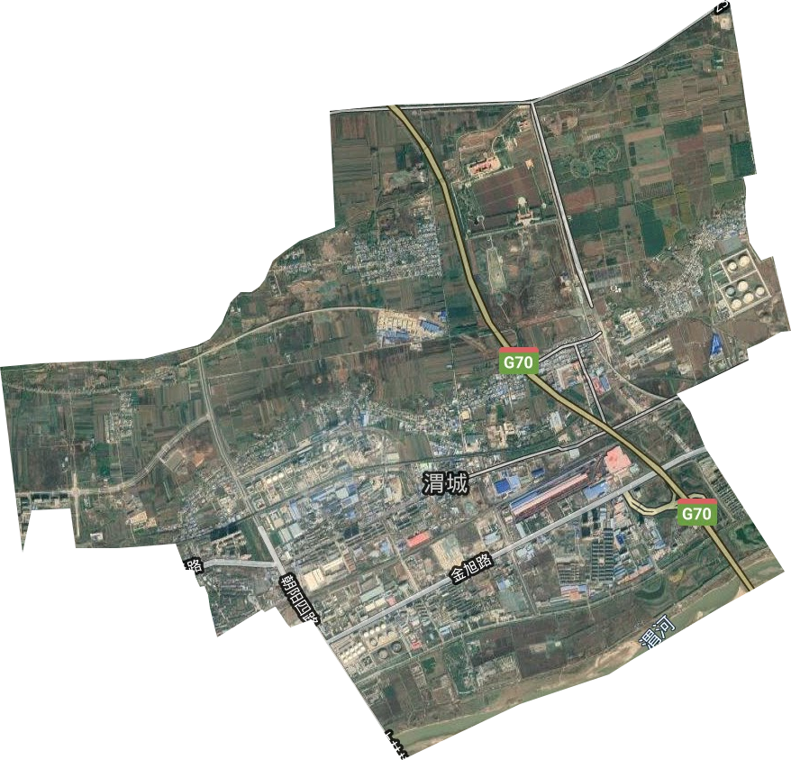 渭城街道卫星图