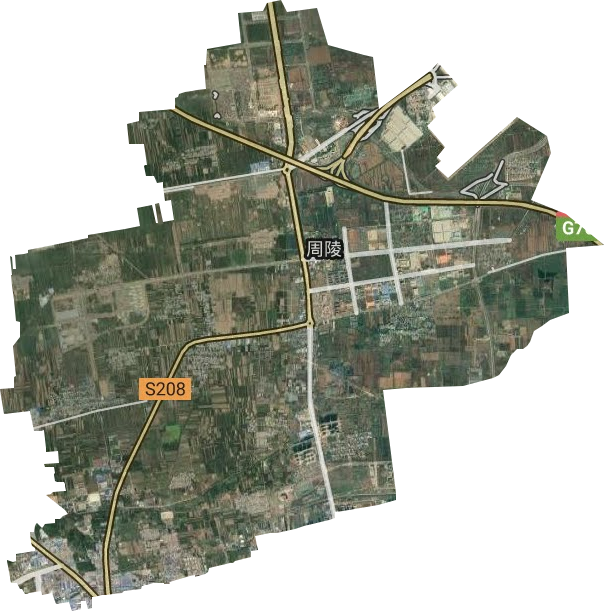 周陵街道卫星图