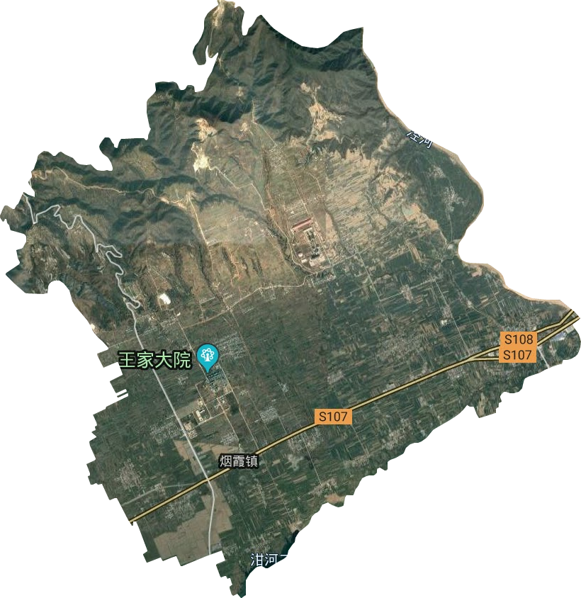 烟霞镇卫星图