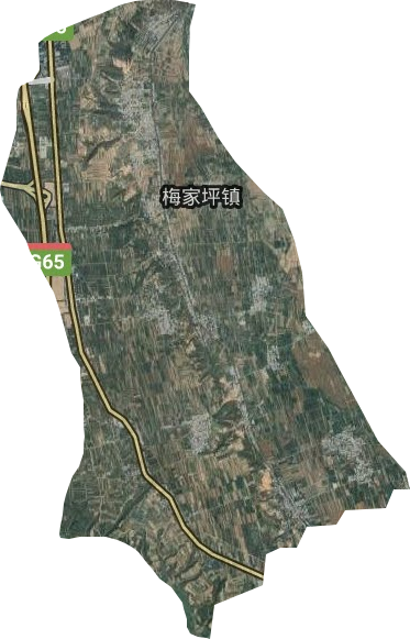 梅家坪镇卫星图