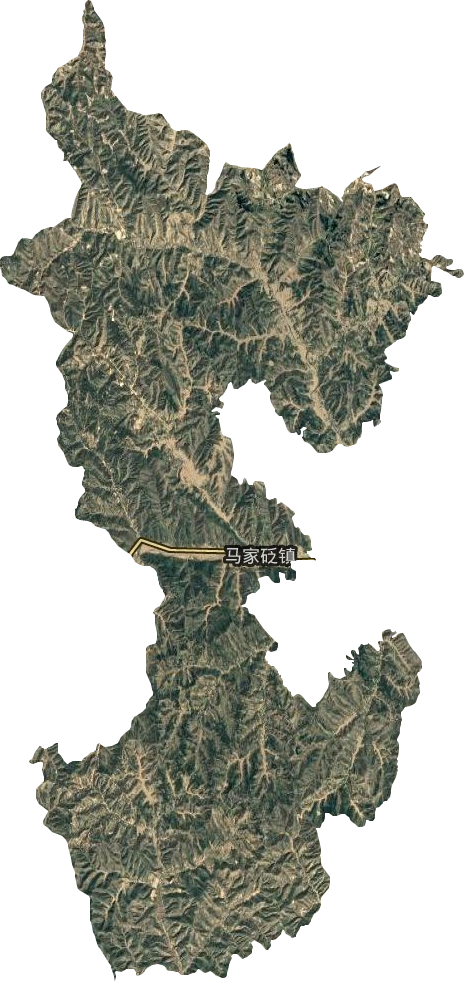 马家砭镇卫星图
